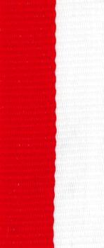 10mm Band Rot/Weiß
